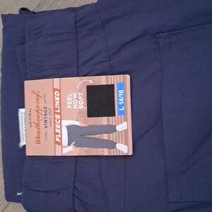 Weatherproof Vintge fleece lined jogger pant for Boys Blue Size 14/16 NEW